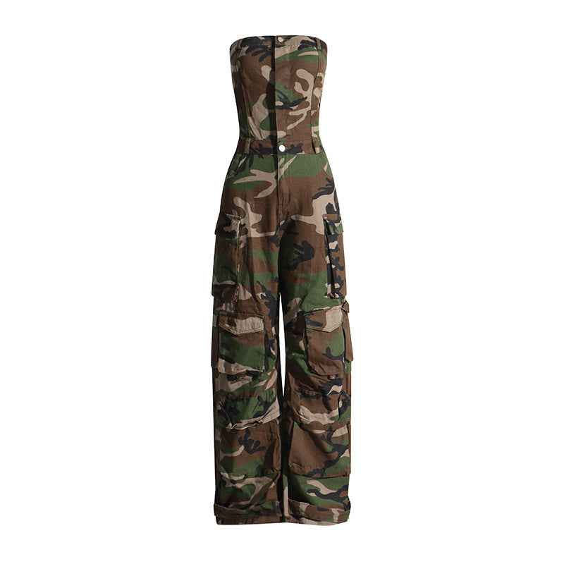 Jumpsuit Bandeau Slim Fit Slimming