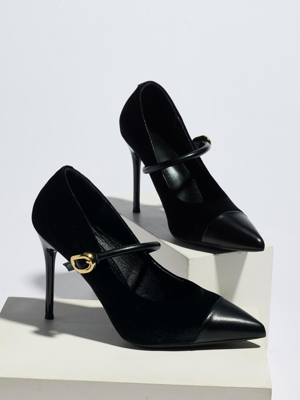 Stiletto Heel High Heel Pointed Toe French Shallow Mouth