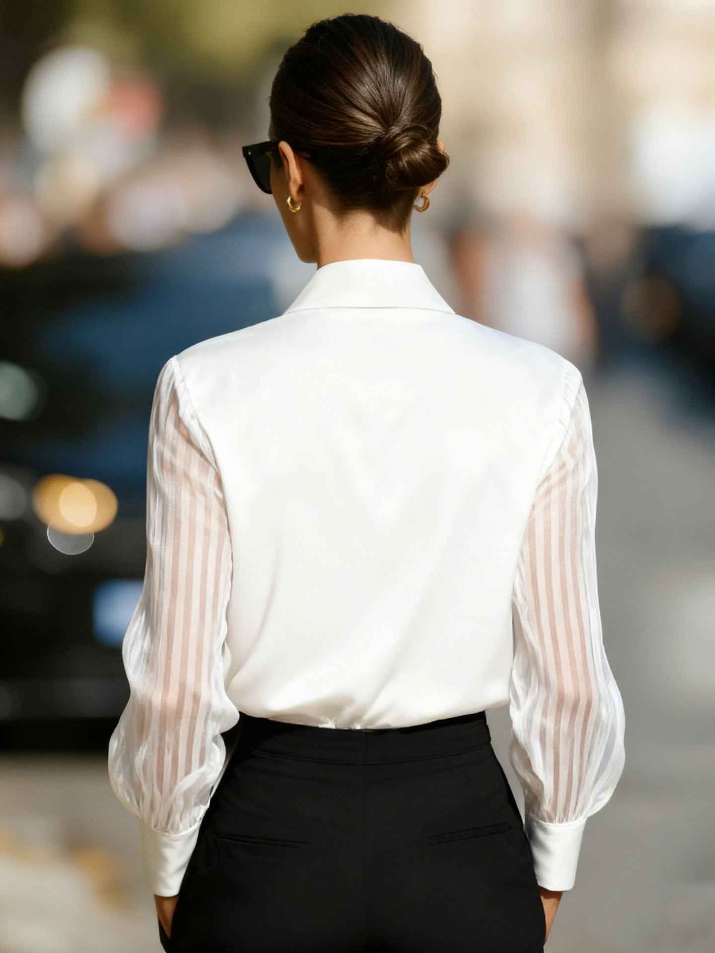 Elegant Polo Collar Blouse