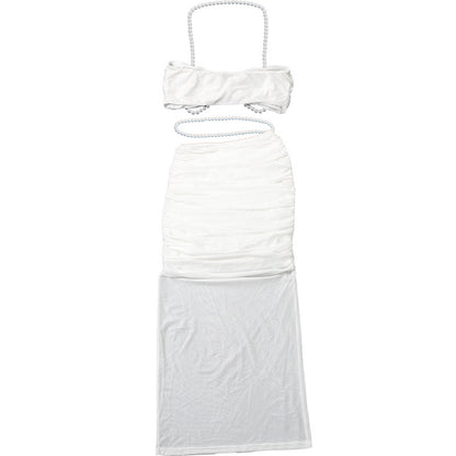 Women's Pearl Skirt Set Elegance and Simplicity