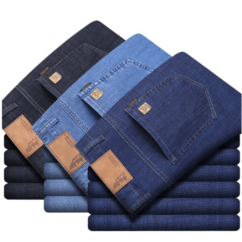 Summer Denim Quality Mid-high Waist Pants