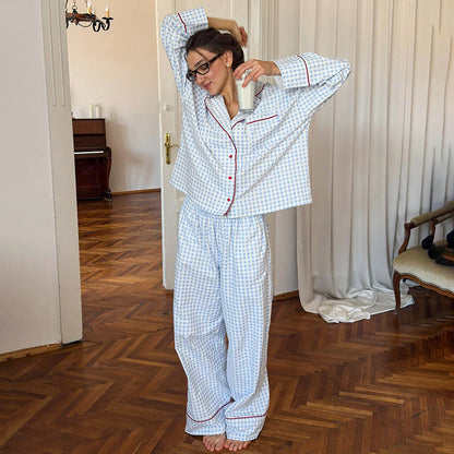 Women's Cotton Plaid Comfortable Sleepwear Loungewear for HER