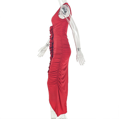 MUNSIEUR Sleeveless Split Dress New Arrivals