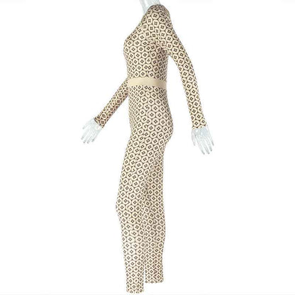 Women's Slim Fit Elastic Waist Jumpsuit