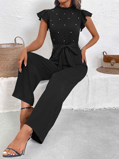 Lace Collar Jumpsuit