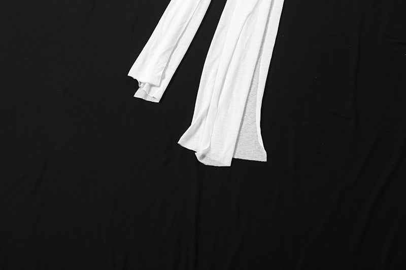Slim Fit Hip Wrapped Skirt Set