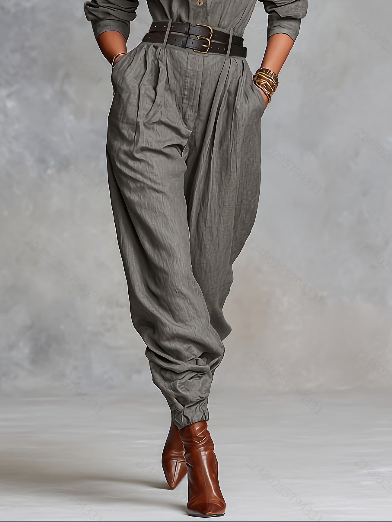 French Long Sleeve Casual Jumpsuit for Women New Arrivals MUNSIEUR