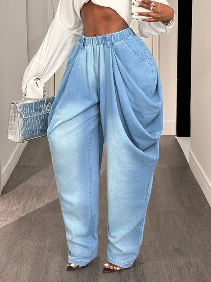 Loose Denim Trousers Jeans for Women