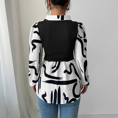 Women's All Over Print Blouse