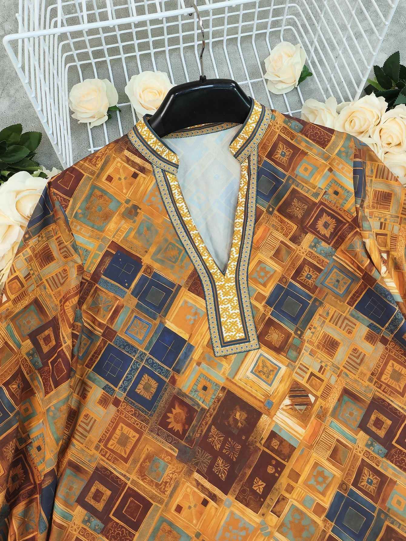 Loose Print Casual Blouse for Women