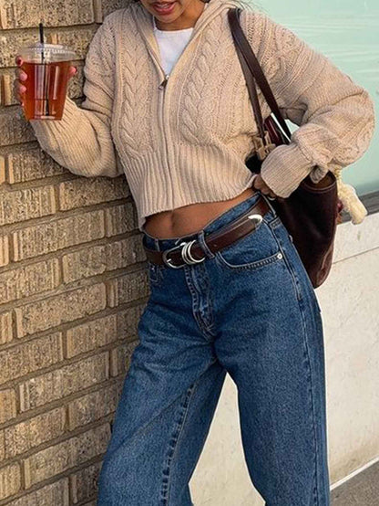 Long Sleeve Solid Color Women's Sweater