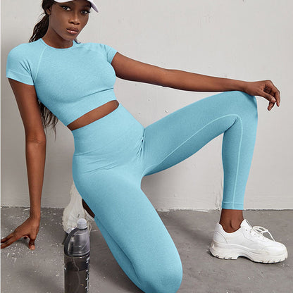 Quick-drying Workout Clothes High Waist Hip Lift Yoga Set - Munsieur