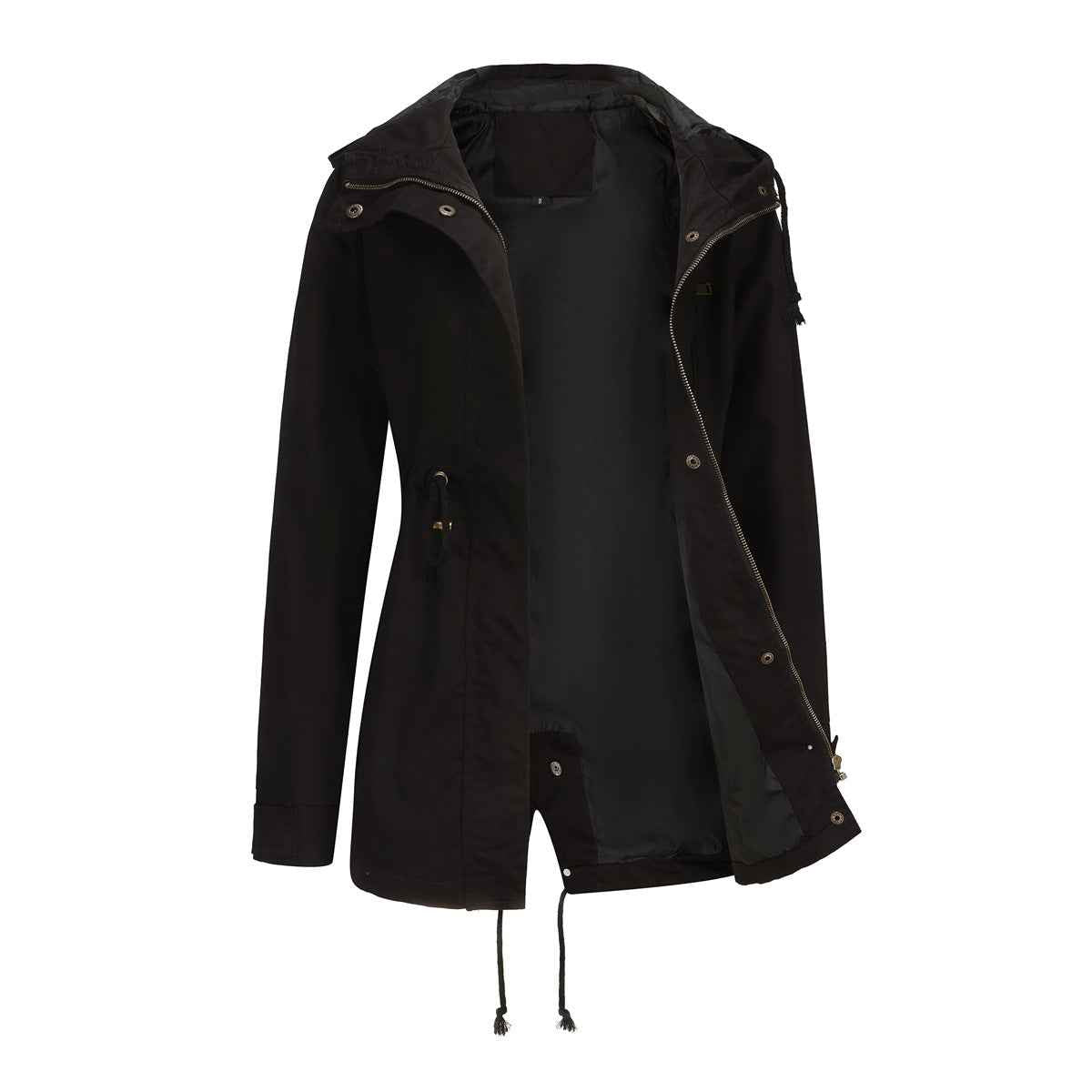 Plus Size Loose Solid Color Women's Jackets