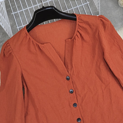 Loose Fit Women's Cotton Blouse