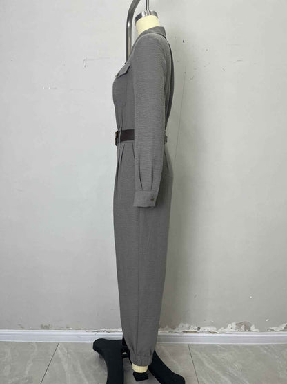 French Long Sleeve Casual Jumpsuit for Women New Arrivals MUNSIEUR