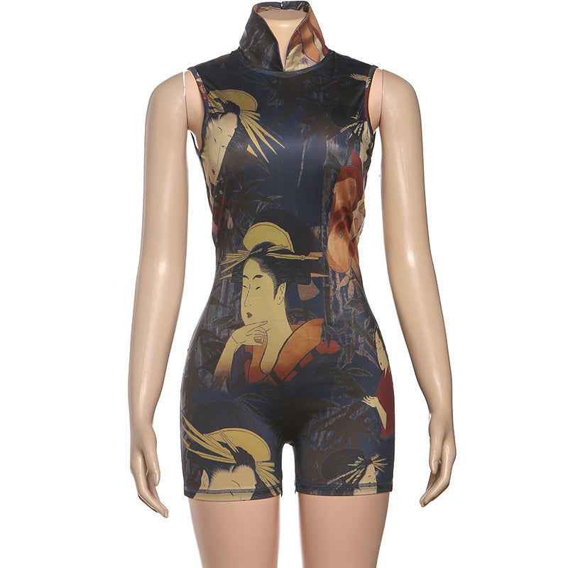 Sexy Slim Sleeveless Romper