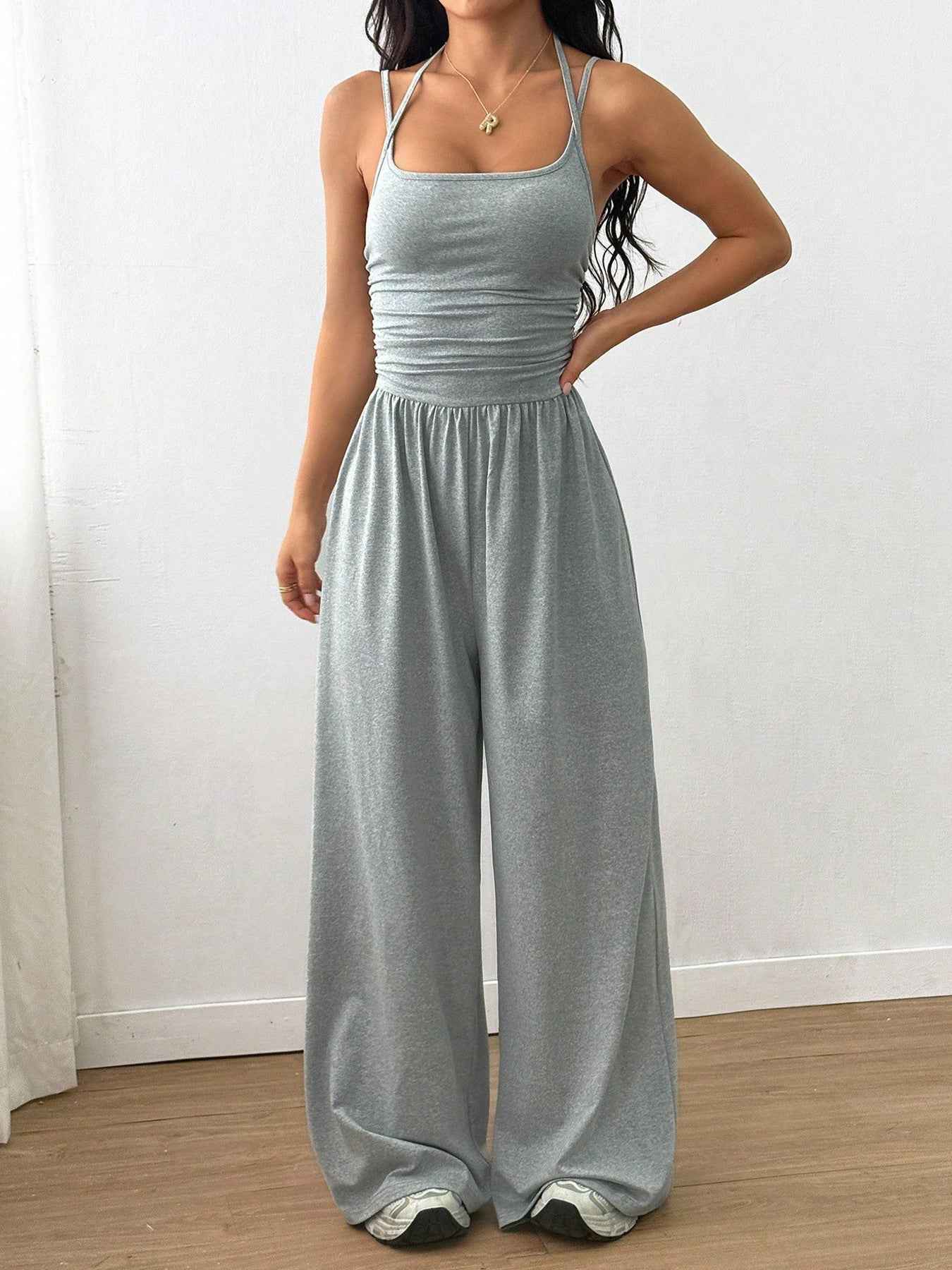 Casual Spaghetti Strap Jumpsuit