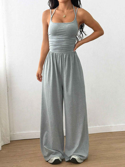 Casual Spaghetti Strap Jumpsuit