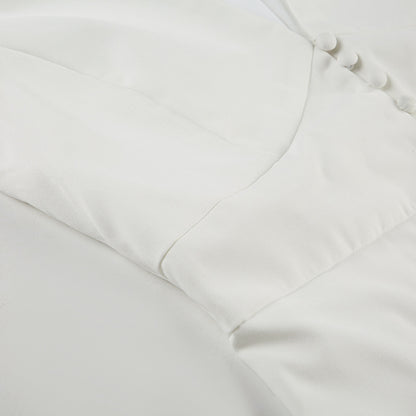 Polo Collar Solid Color V neck Sleeveless Blouse