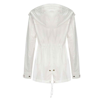 Plus Size Loose Solid Color Women's Jackets