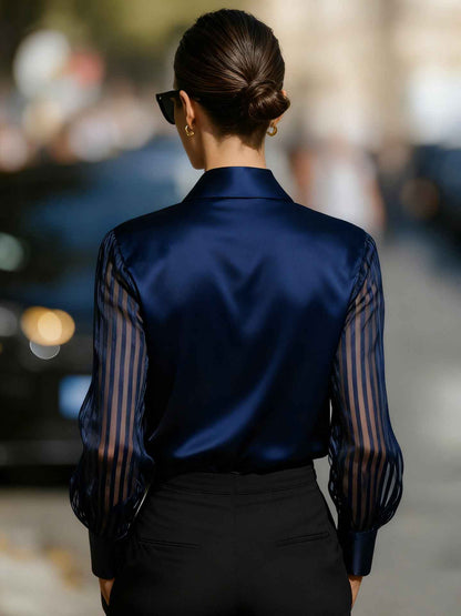 Elegant Polo Collar Blouse