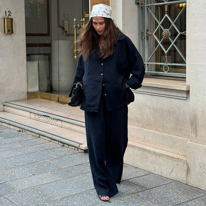Casual Sleepwear Comfortable Two Piece Pajamas Set for Women MUNSIEUR