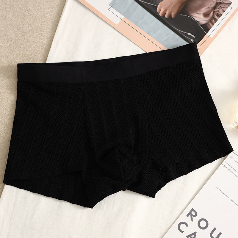 Jacquard Simple Solid Color Boxers