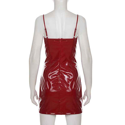 Leather Strap Dress