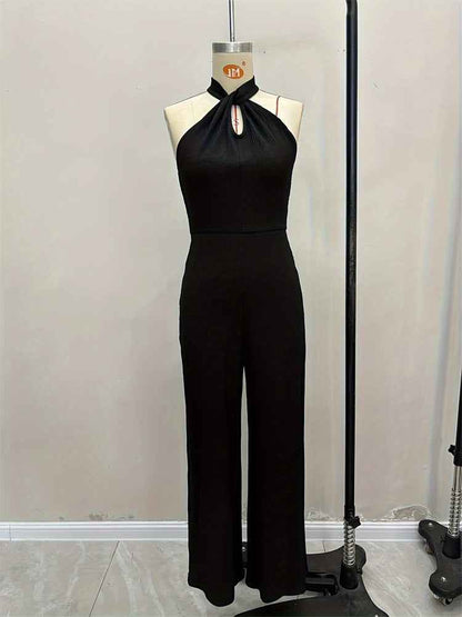Jumpsuit Elegant Halter Sleeveless Goddess Jumpsuit Casual