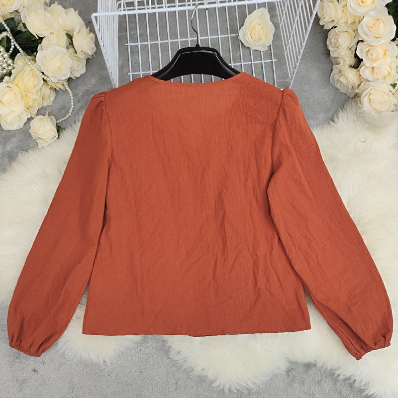 Loose Fit Women's Cotton Blouse