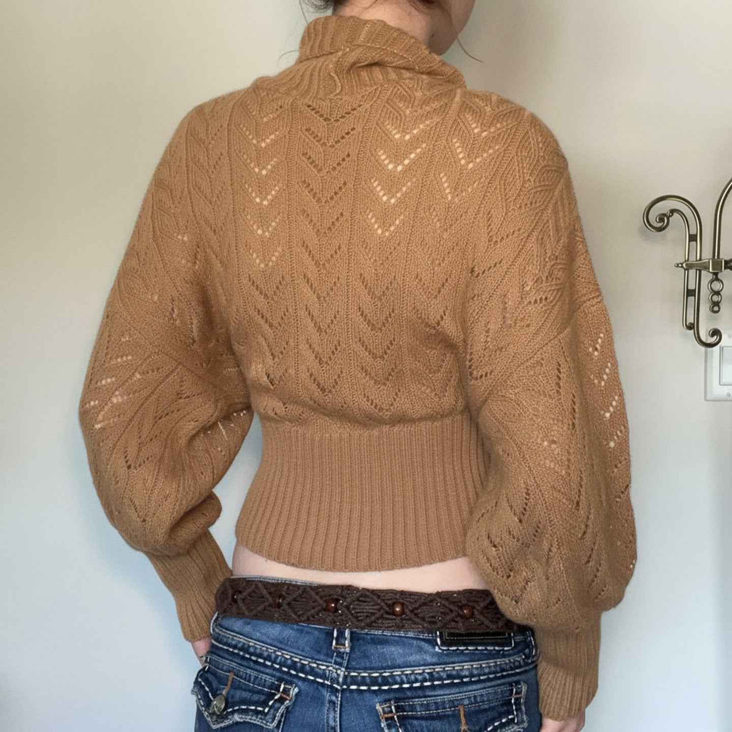 Retro Fitted Waist Sweater