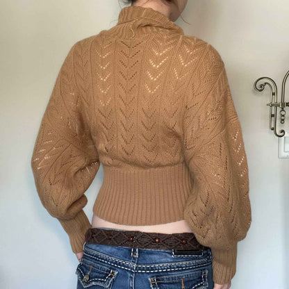 Retro Fitted Waist Sweater