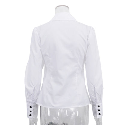Long Sleeve Cardigan Blouse
