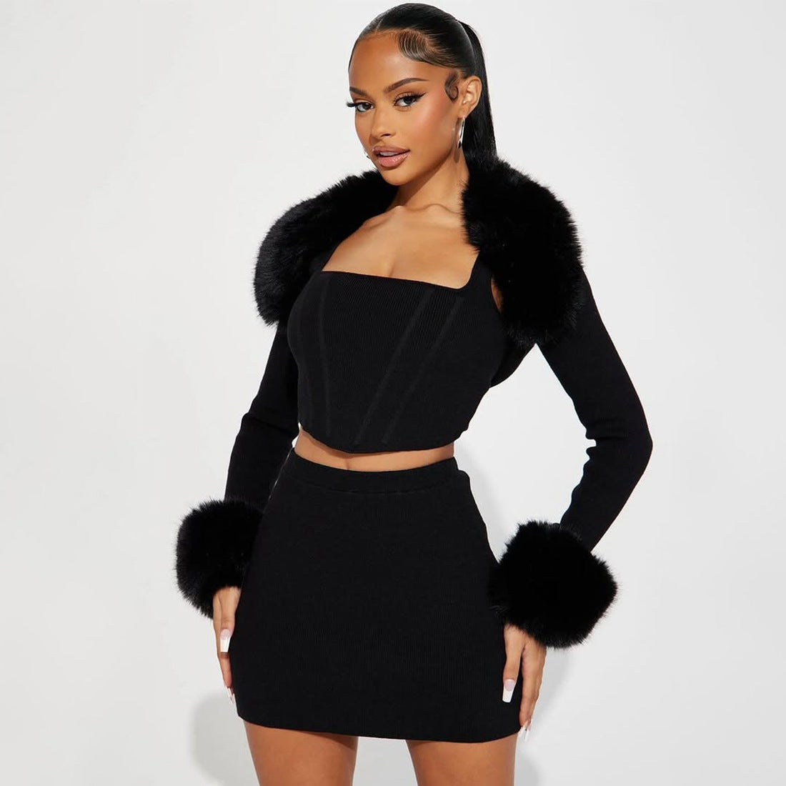Sheath Skirt Set Three Piece