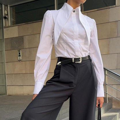 Long Sleeve Cardigan Blouse