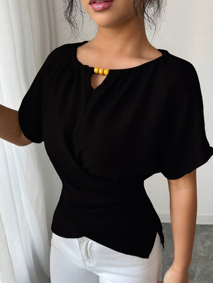 Casual Blouse Slim Fit New Arrivals MUNSIEUR