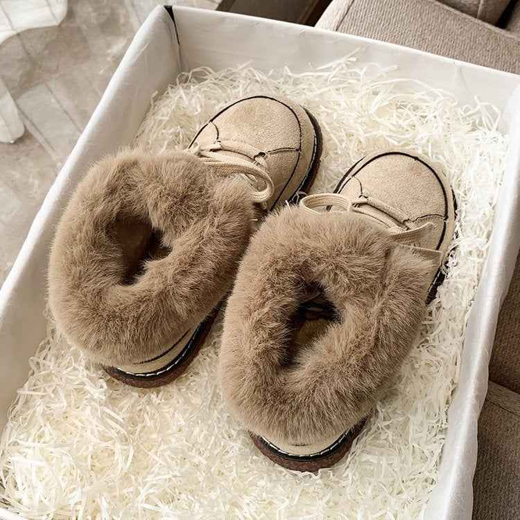 Women's Winter Fleece lined Thick Furry Platform Boots