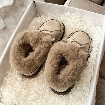 Women's Winter Fleece lined Thick Furry Platform Boots
