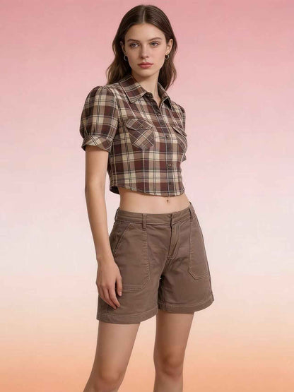 Women's Elastic Slim Retro Denim Bottoms