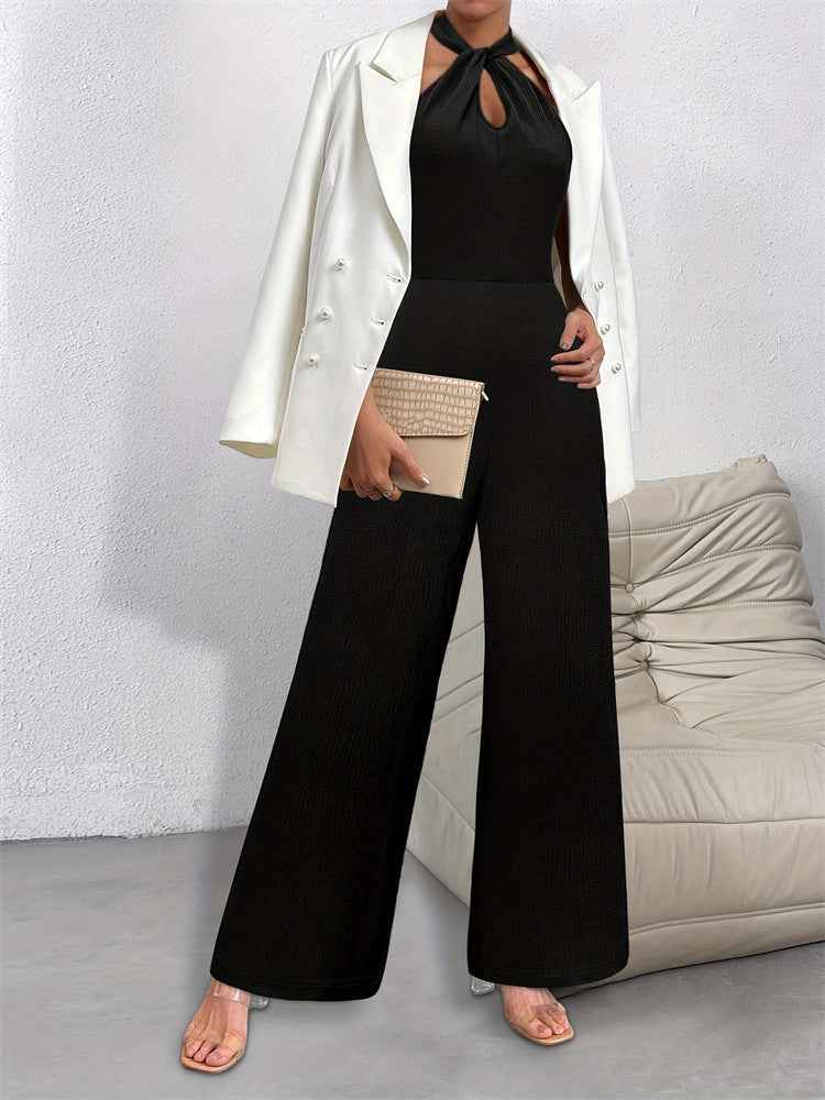 Jumpsuit Elegant Halter Sleeveless Goddess Jumpsuit Casual