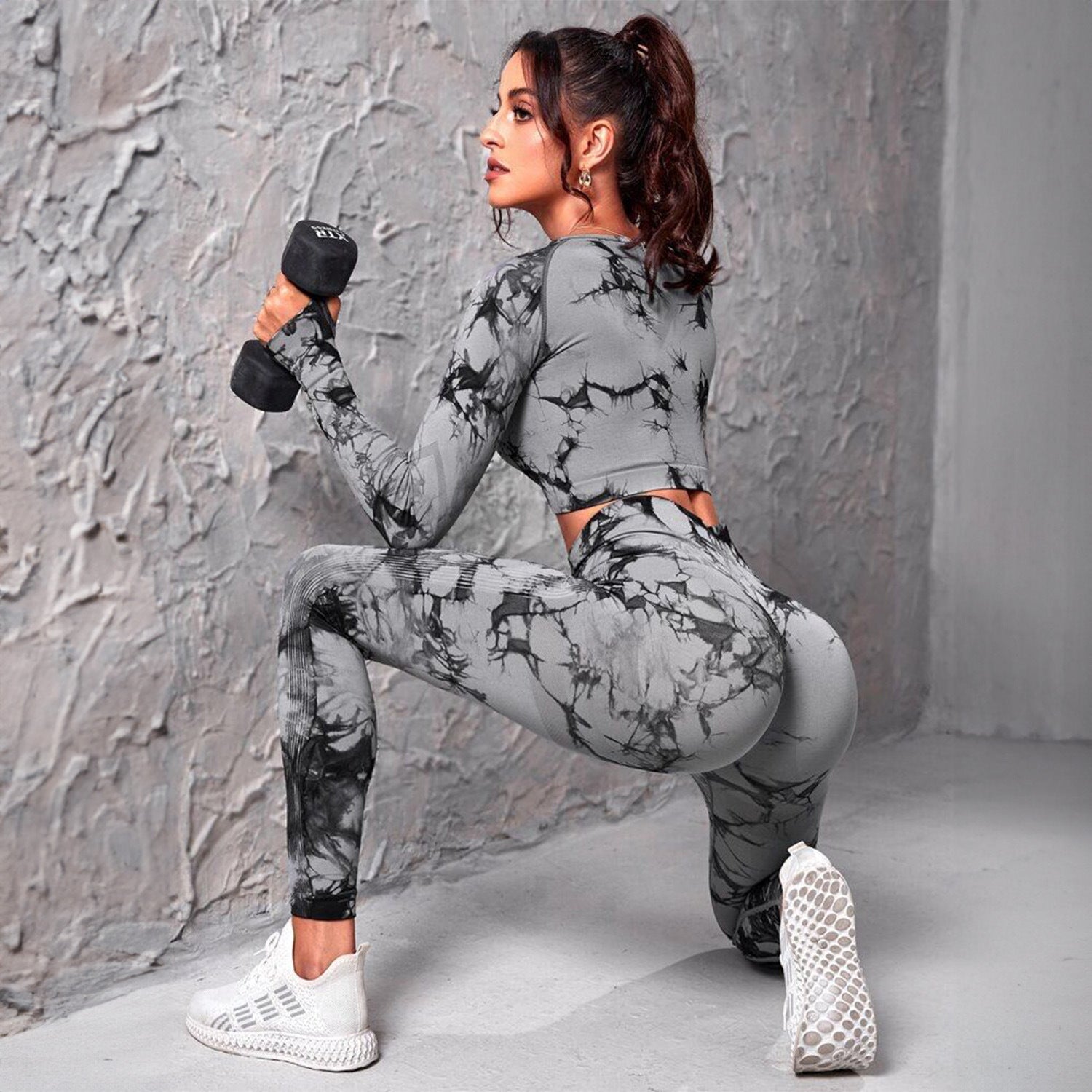 2pc. Women's Activewear Leggings Fashion Personalized Fitness Sportswear