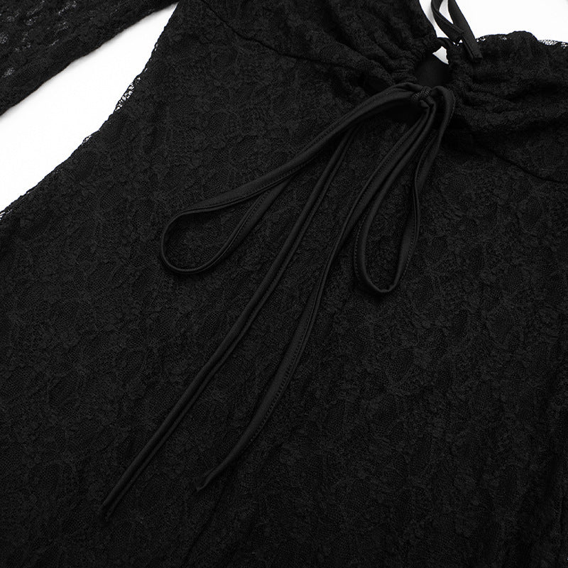 Women Drop Lace Cutout Drawstring Jumpsuit for Women New Arrivals