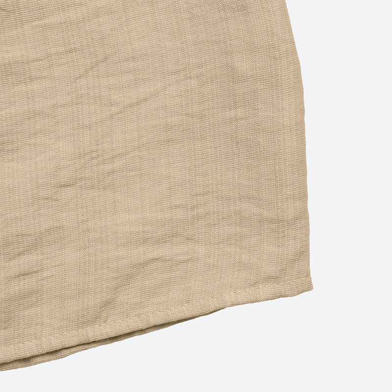 Boho Style Elastic Waistband Solid Color Wide Hem Skirt