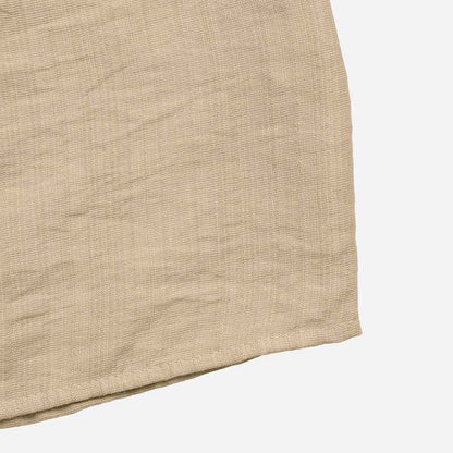Boho Style Elastic Waistband Solid Color Wide Hem Skirt