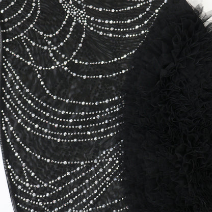 See through Rhinestone Sheath Long Sleeve Dress New Arrivals