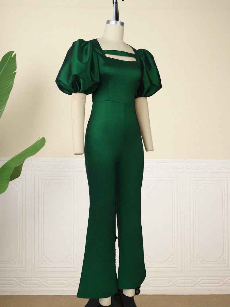 Puff Sleeve Jumpsuit Elegant