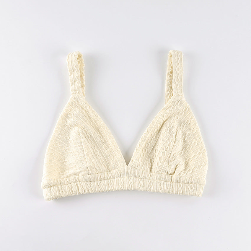 Spaghetti Strap Knitted Pajamas Set Two Piece Casual Sleepwear