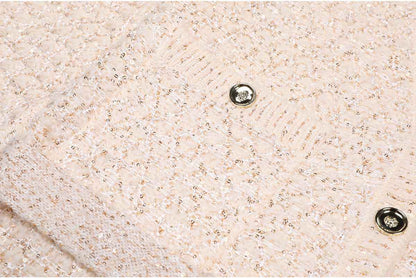 High Quality Sequined Knit Long Sleeve Cardigan Sweater