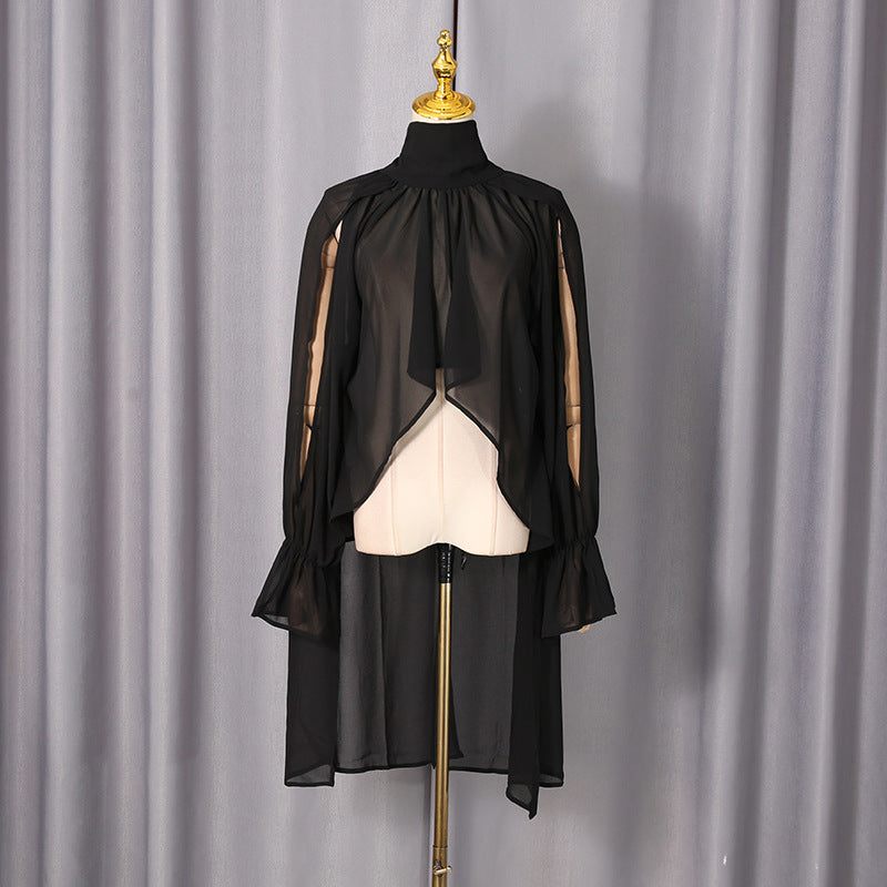 Casual Irregular Asymmetric Blouse