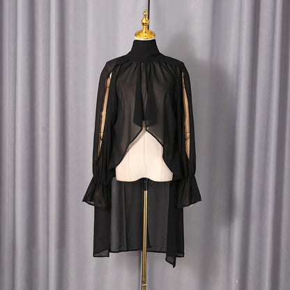Casual Irregular Asymmetric Blouse